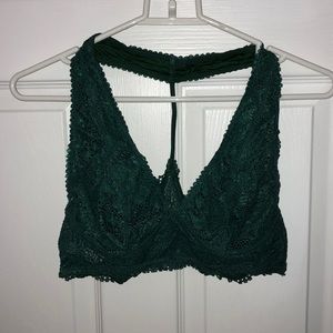 VICTORIAS SECRET BRALETTE dark green size Large